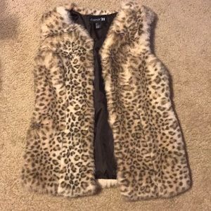 Fair fur vest by Forever 21